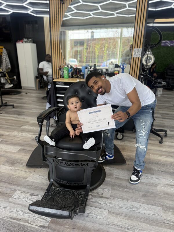 Barbering work at Cuts Raytown